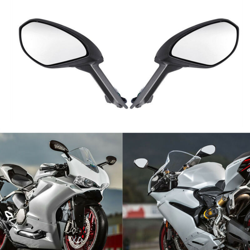 L & R サイド黒ウィンカーミラーキットリアビューミラー DUCATI 959 1299 パニガーレ S 2015