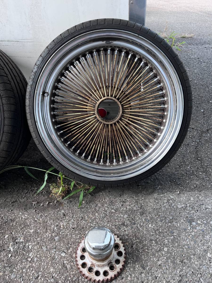 □メーカー不明 ワイヤー ホイール 20インチ 5H PCD4.5/4.75/5インチ 