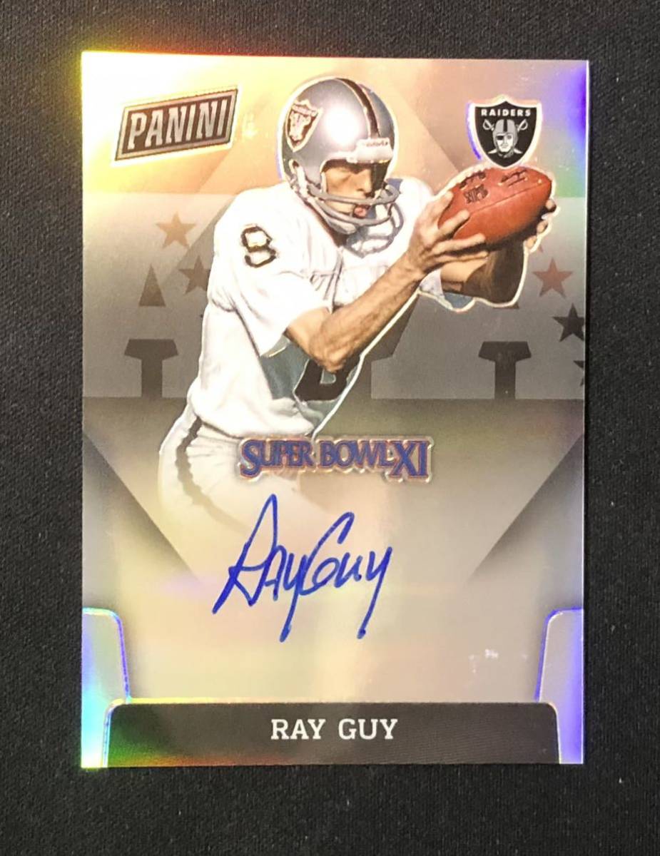 2020 Panini Super Bowl Xi Ray Guy Auto Prizm 直筆サイン 殿堂入