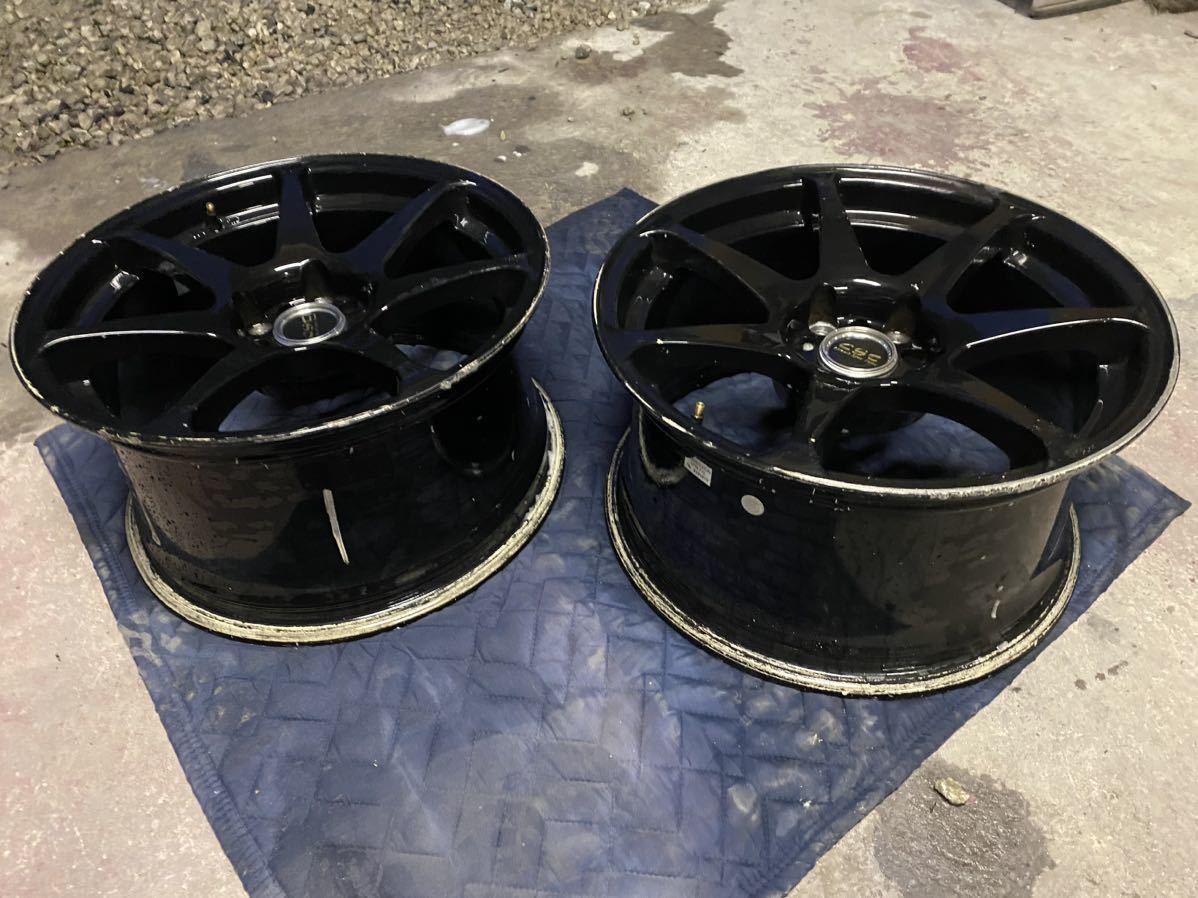 CST 9J 17インチ +30 2本セット ブラック 5穴 114.3 S14 S15 JZX (社外  