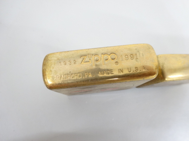 新品 未使用 Zippo ジッポ 1932 1991 ダブルイヤー SOLID BRASS 