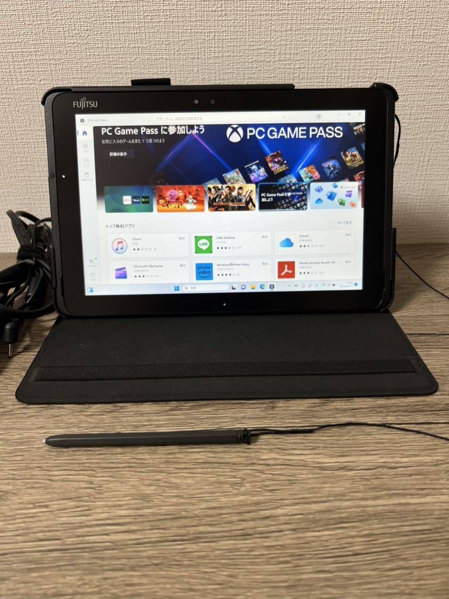 2020年製/■美品 防水 FMVARROWS Tab Q509/VB 第8世代 CN4000 /4GB 高解像度フルHD ペン付 Win11Pro/2021office/Wi-Fi/Bluetooth/保証付き