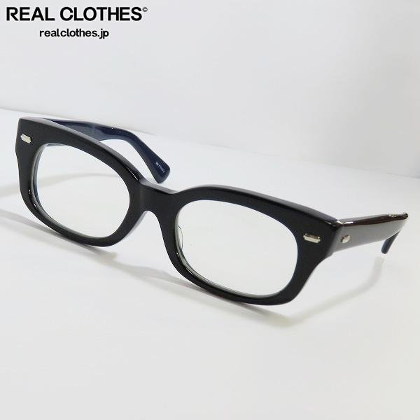 EFFECTOR/エフェクター fuzz/ファズ ウェリントン 眼鏡/メガネフレーム ブラック×ネイビー /000