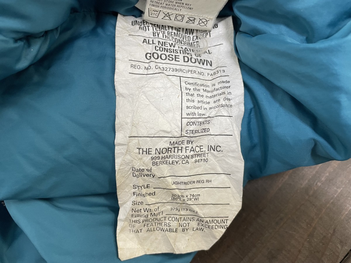 な*ん様 THE NORTH FACE NBR-1117 マミー型シュラフ（ダウ - メルカリ