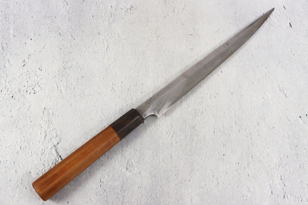 源泰邦　粉末ステンレス本焼 包丁 源泰邦？ てつ 本焼 全長：約38.7cm 刃長：約24.3cm 刃渡り：約