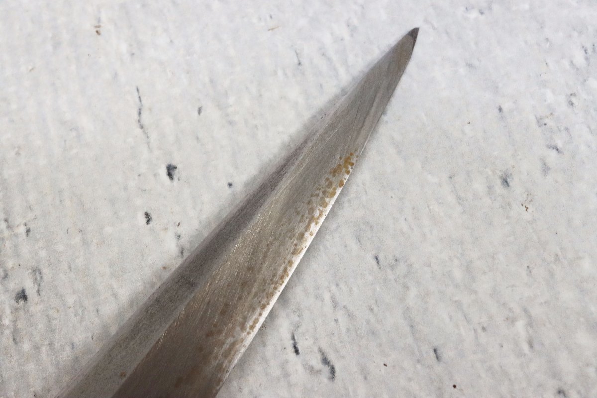 包丁 源泰邦？ てつ 本焼 全長：約38.7cm 刃長：約24.3cm 刃渡り：約