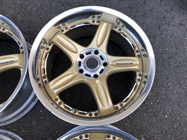 希少 RAYS GT-C FACE2 GL レイズ ゴールド社外アルミ 18インチ 8J +18 