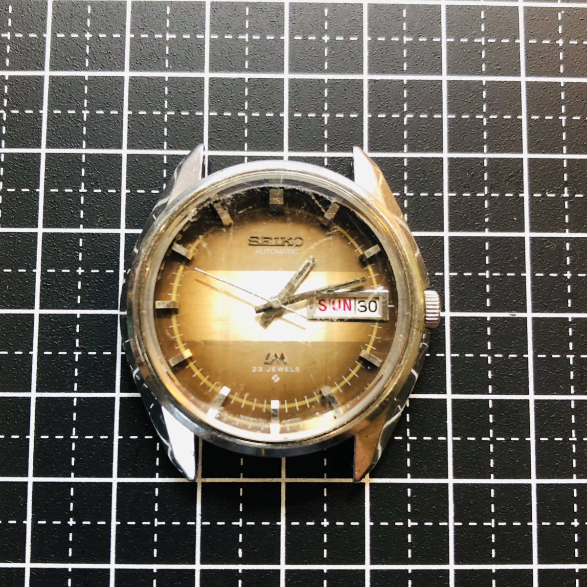 セイコー ロードマチック LM 5606-7280 ブラウン系 文字盤 自動巻き 