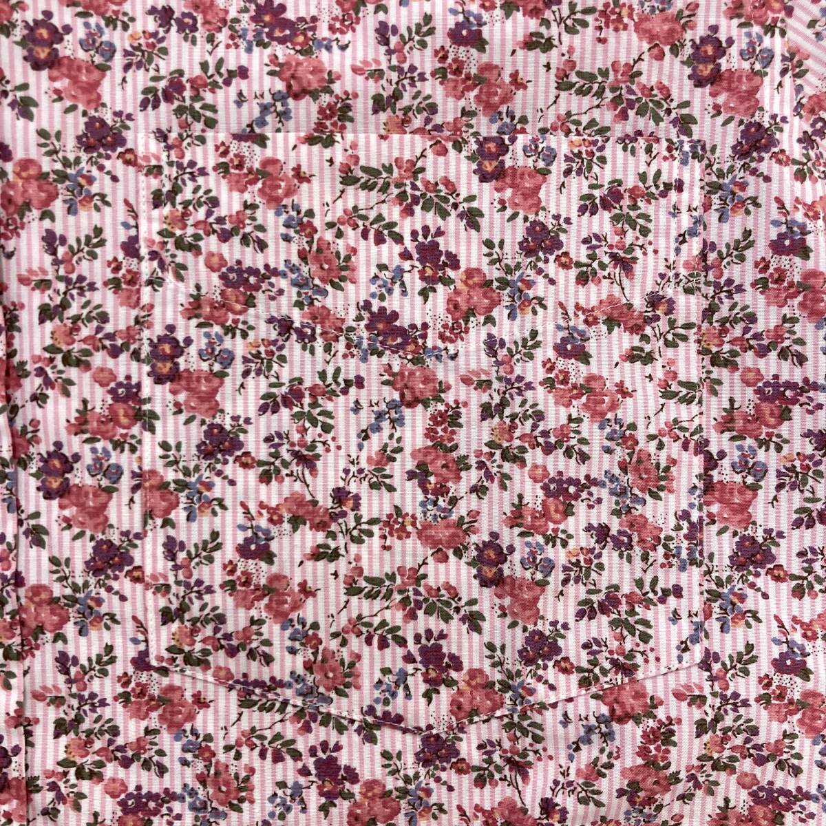 PS Paul Smith 花柄 総柄 半袖シャツ 日本製 メンズ ピンク Sサイズ 
