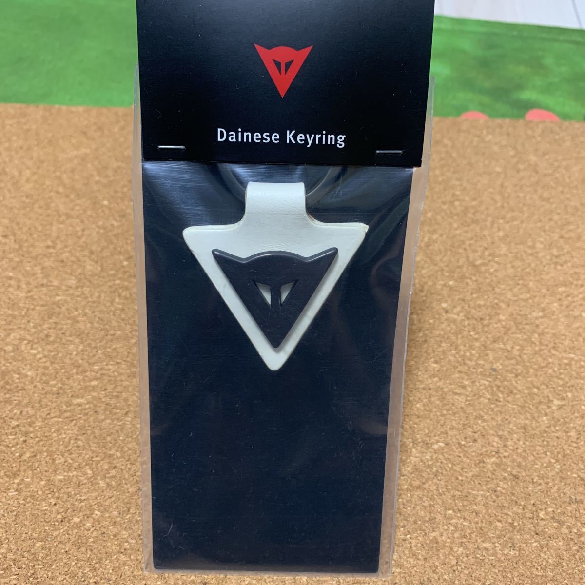 DAINESE レザーキーホルダー　ダイネーゼ デビルマーク　スピードデーモン　白