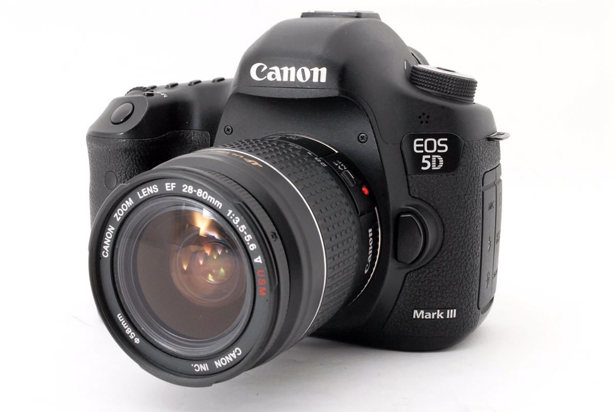 動作確認済み キャノン Canon EOS 5D MarkⅢ デジタル一眼レフカメラ Canon EF28-80㎜1:3.5-5.6IV USM☆490☆ Canon EOS 5D mark III