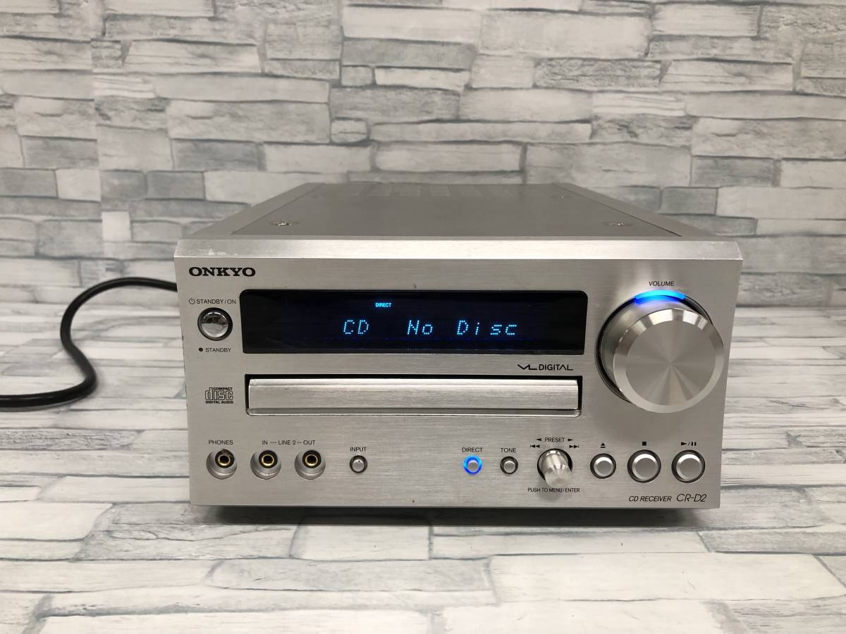 37☆ONKYO CR-D2 CD RECEIVER オンキョー CDレシーバー オーディオ機器