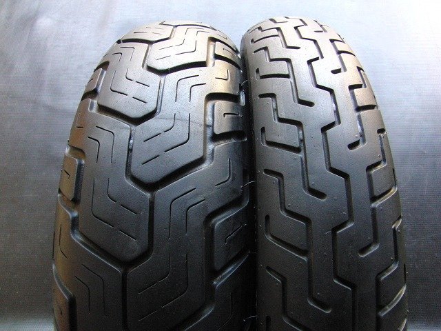 送料無料☆ ※沖縄・離島を除く】中古前後セット!ダンロップ◎D404. 100/90-