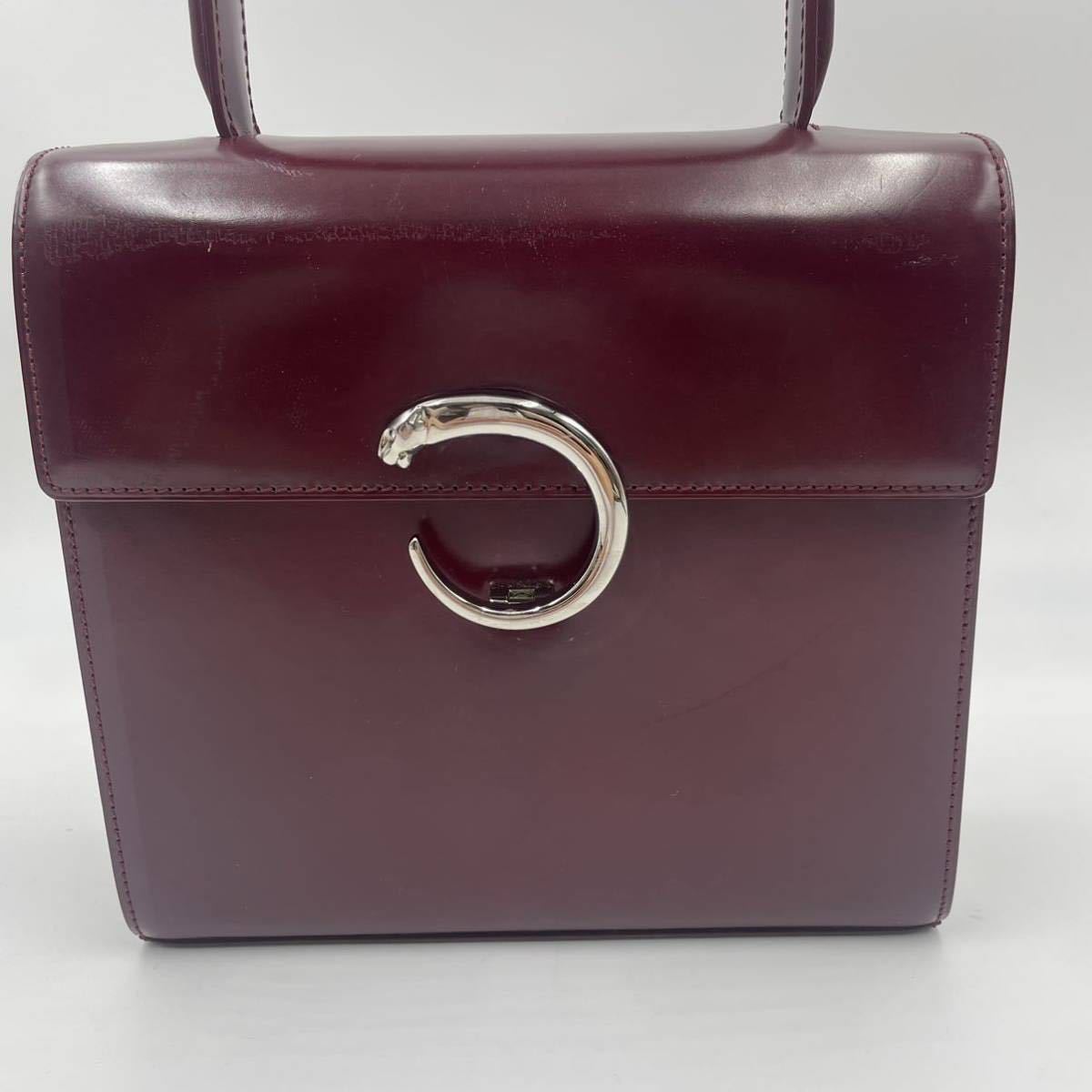 1円 美品 Cartier カルティエ パンテール 2WAYハンドバッグ トップ 