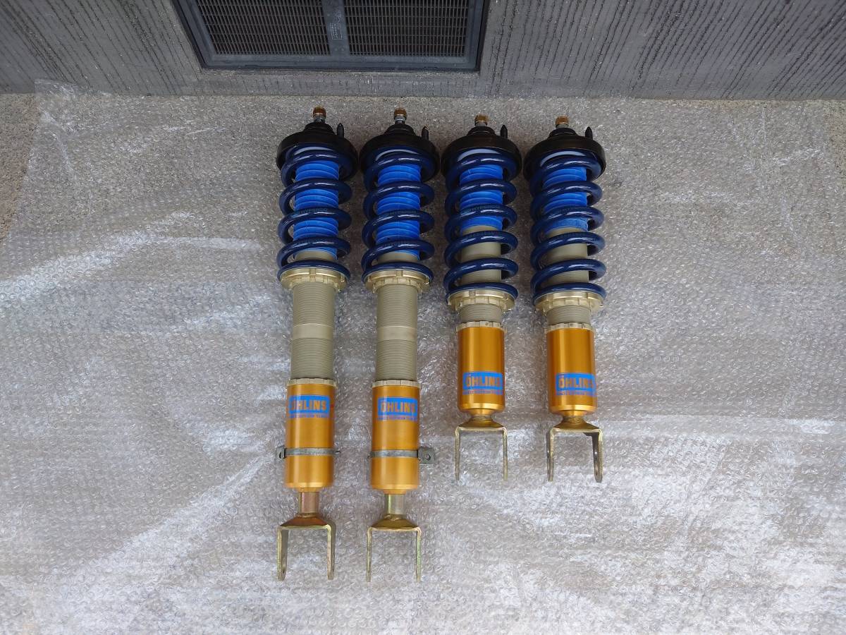 スーパーオーリンズ SUPER OHLINS ジムカーナ仕様 車高調 S2000 アズライトスペック OH後未使用 ハイパコ新品バネ・おまけ付き 美品