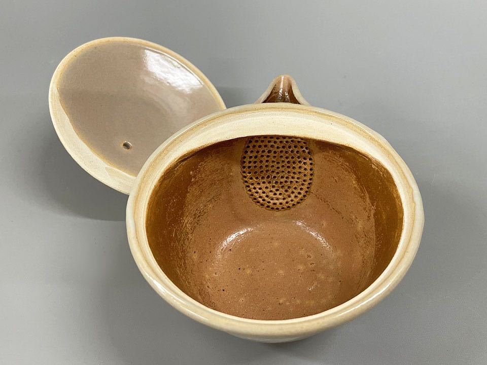 朝日豊斎 七十四代 煎茶器 刷毛目 未使用 茶道具 遠州七窯 朝日焼 京都 