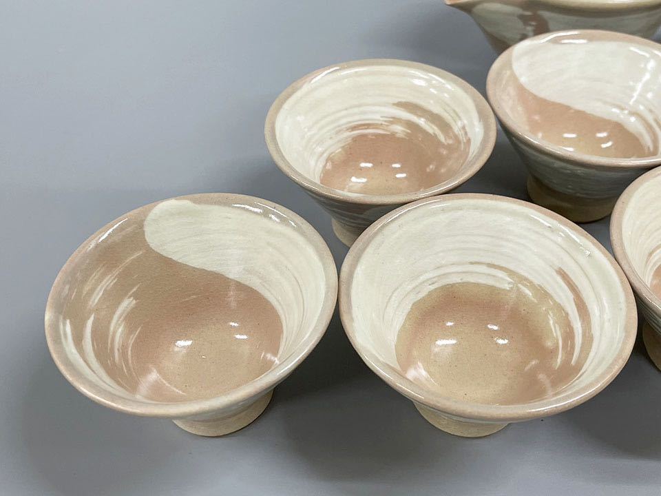 朝日豊斎 七十四代 煎茶器 刷毛目 未使用 茶道具 遠州七窯 朝日焼 京都 