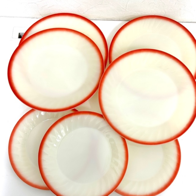 △Fire-King/ファイヤーキング サンライズ　プレート 7枚セット△