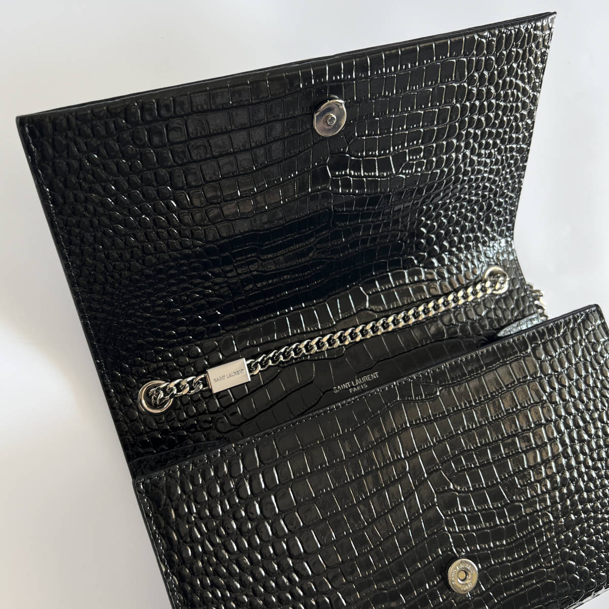 極美品 SAINT LAURENT PARIS サンローラン カサンドラ ミディアム 