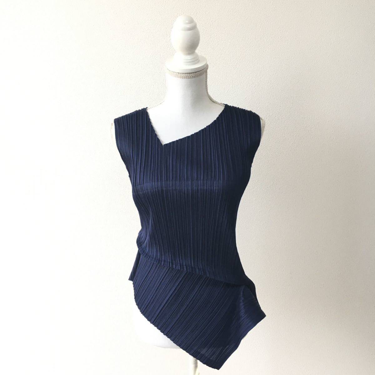 【6/2まで】PLEATS PLEASE 変形チュニック 美品 PLEATS PLEASE プリーツプリーズ 変形 チュニック トップス 送料無料