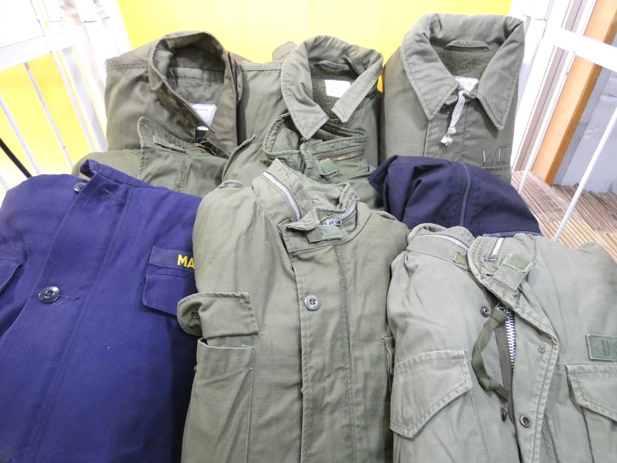 【ミリタリーグッズ】軍服類まとめて⑦　上着　フィールドジャケット等　U.S.ARMY　ドイツ軍等　　まとめて9点　1円スタート　A　S309