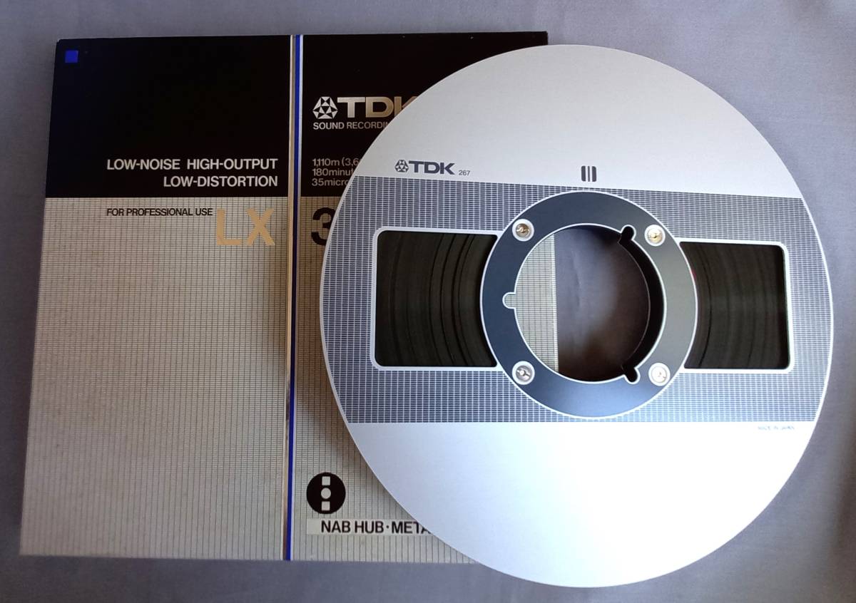 10号オープンテープ メタルリール◆TDK LX ②◆曲名記載なし