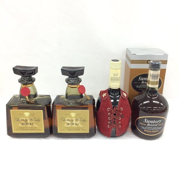 ※東京都内限定発送※【BGAW7004】国内酒 未開栓 SUNTORY ウイスキー 4点おまとめ スペシャルリザーブ ほか 700～750mL