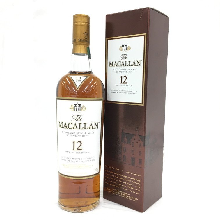 BGAX3018】未開栓 国外酒 THE MACALLAN ザ・マッカラン 12年 シェリー