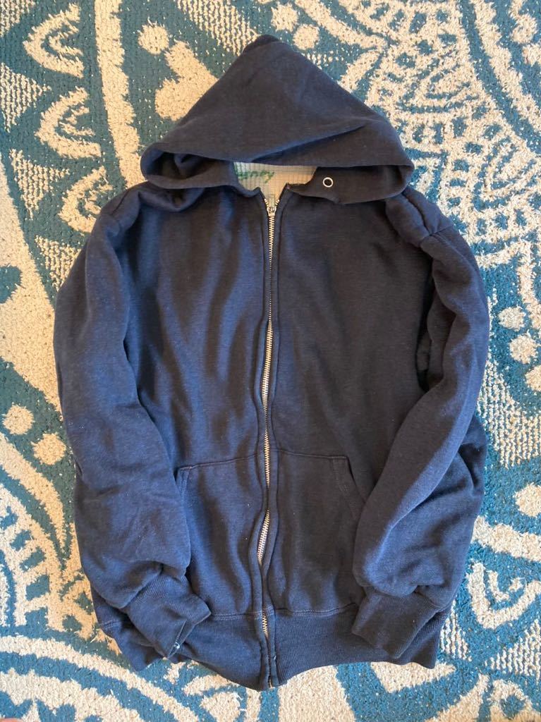 70 〜 80s thermal zip hoodie サーマル パーカー ykk 片爪 ネイビー 70 〜 80s thermal zip hoodie サーマル パーカー ykk 片爪 ネイビー