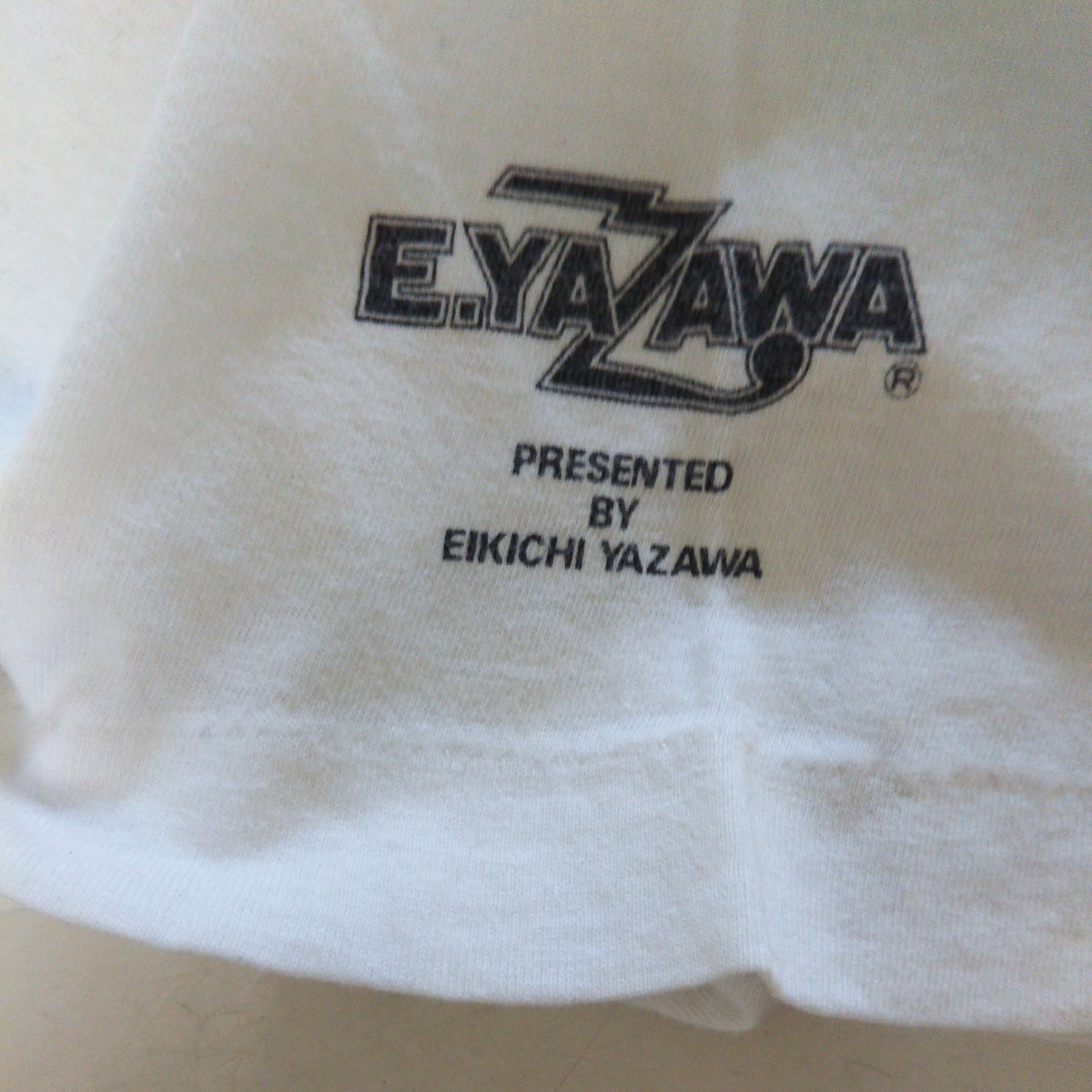 古着1983年】矢沢永吉Tシャツ 白 アイ アム ア モデル(矢沢永吉)｜売買