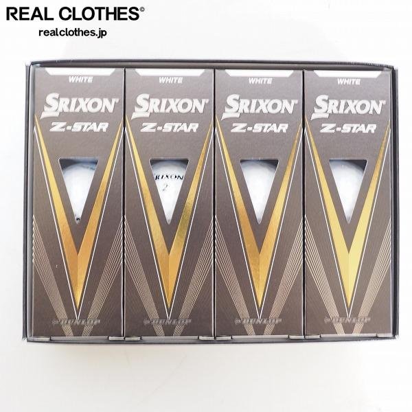 【未使用】DUNLOP/ダンロップ SRIXON/スリクソン 2023年モデル Z-STAR White ホワイトゴルフボール 1ダース /000