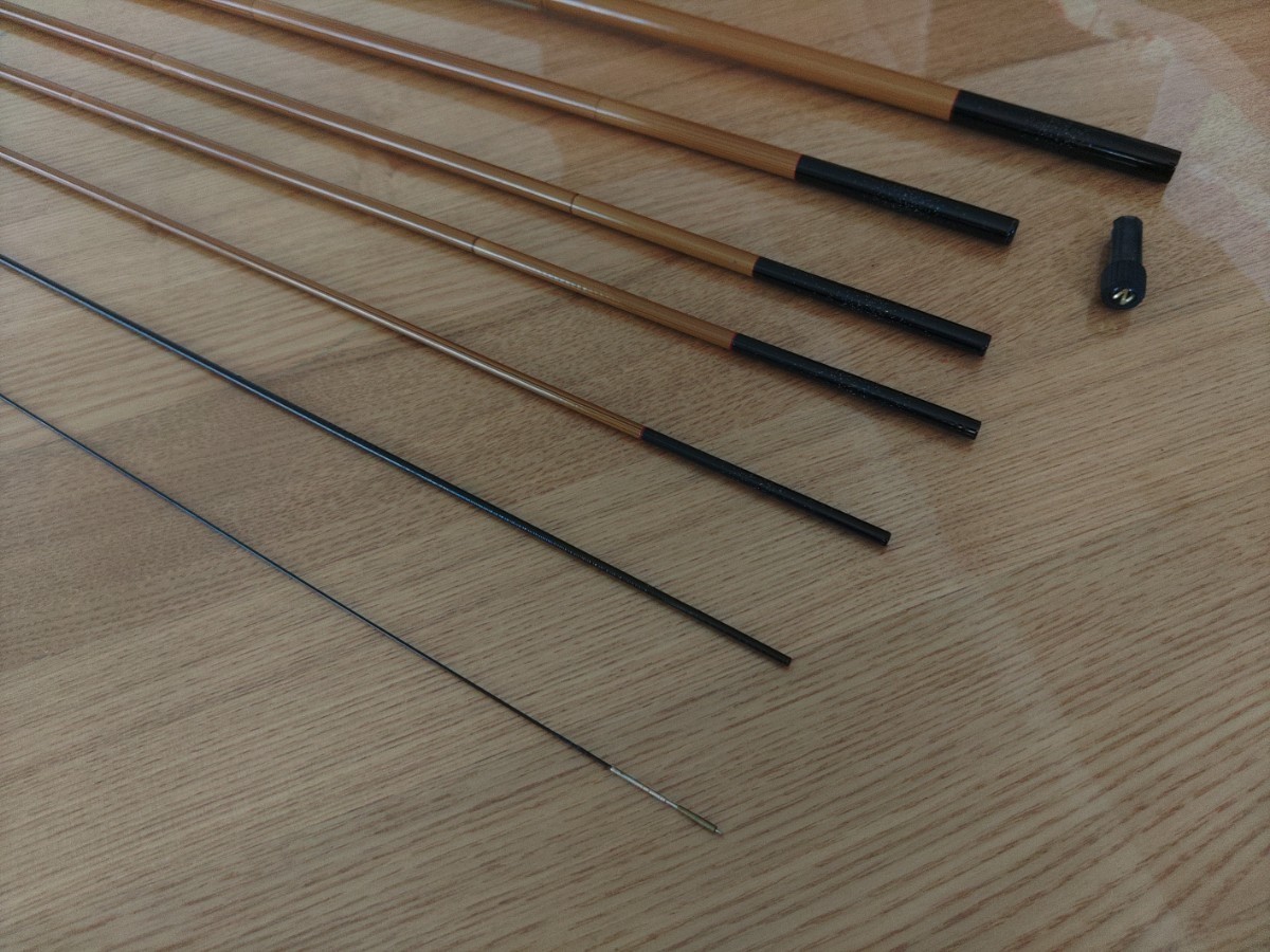 宇崎日新 精魂 楓 330 竹竿風 カーボンロッド オイカワ ヤマベ ハエ 