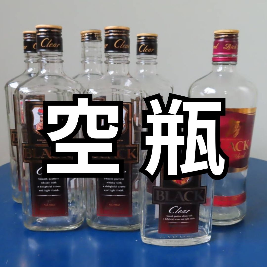空瓶】アサヒ ウイスキー 「ブラックニッカ」 7本セット(日本)｜売買