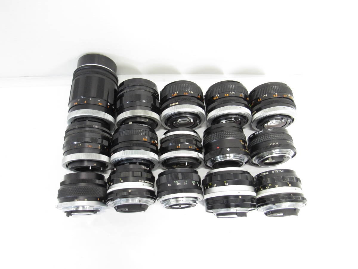 T-430 単焦点 カメラ レンズ 15点まとめ Canon Olympus Nikon 他 キヤノン オリンパス ニコン 等 MF マニュアル  ジャンク 2026最新]