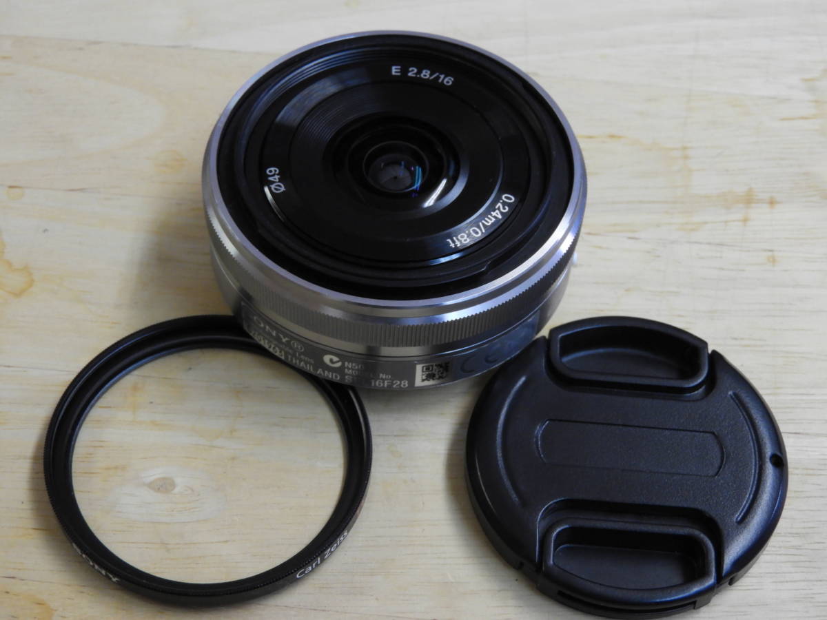 ソニー SONY E 16mm F2.8 SEL 16F28 シルバー 動作良好！