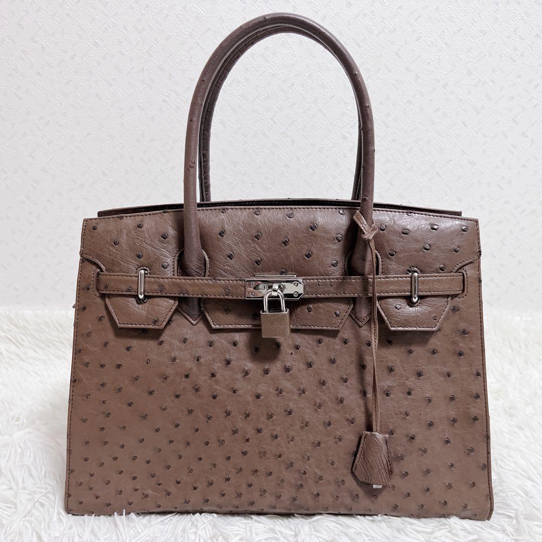 ☆１円スタート☆ 稀少 オーストリッチ ダチョウ genuine ostrich