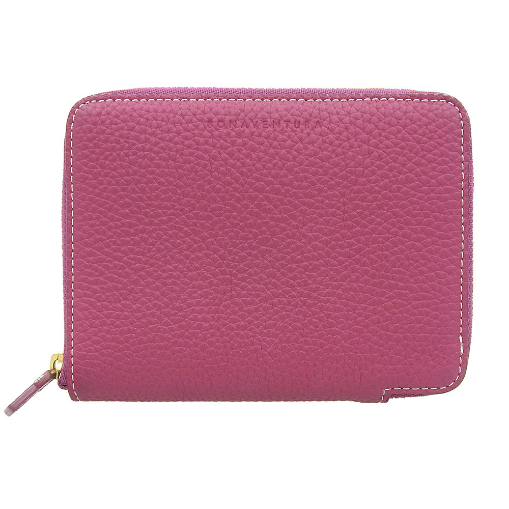 超美品 ボナベンチュラ 箱付 現行販売商品 BWAT6 ミディアムジップウォレット ラウンドファスナー 財布 定価44000円 1.2回使用程度