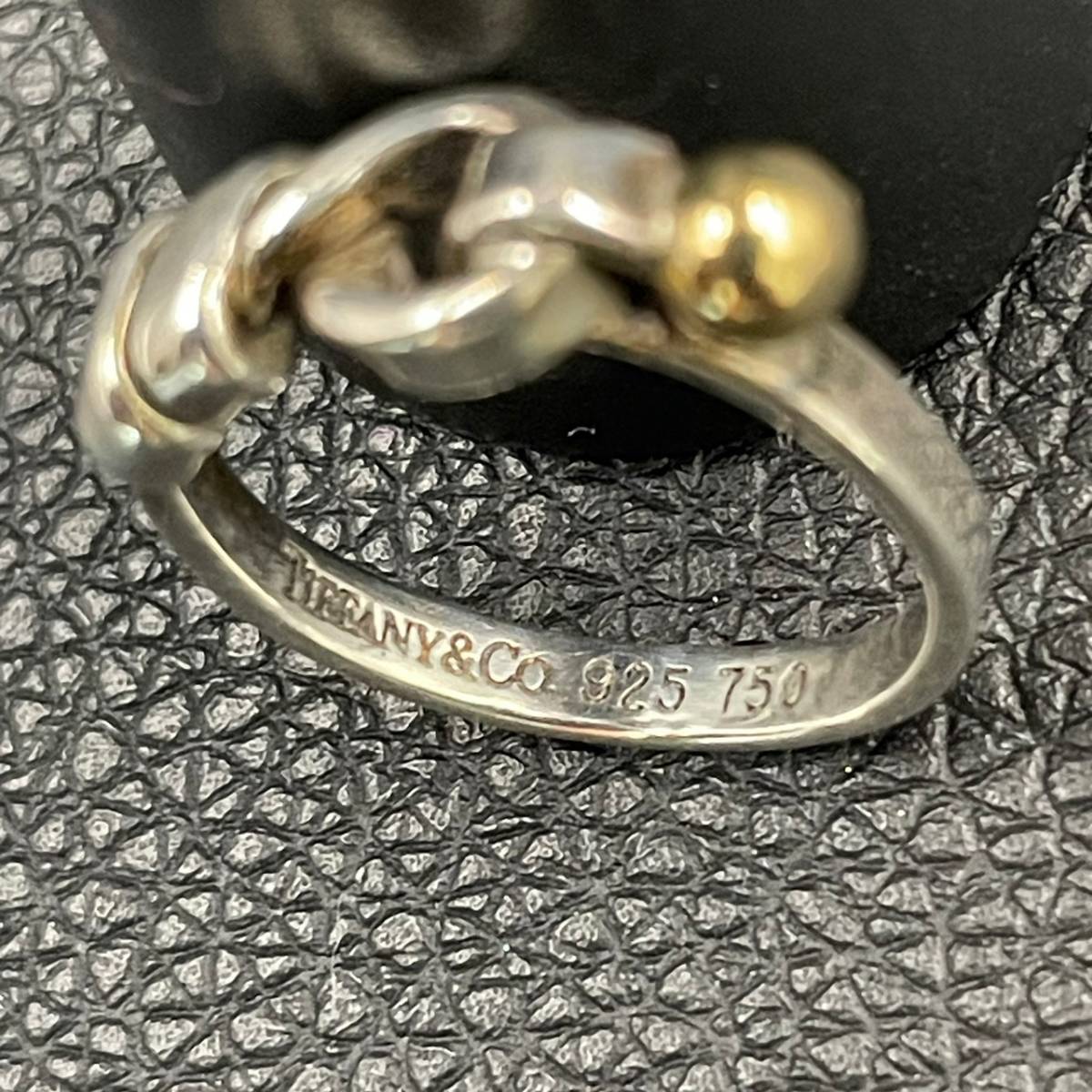 TIFFANY＆CO(ティファニー) フックアンドアイ リング Ag925/750 2.72g 