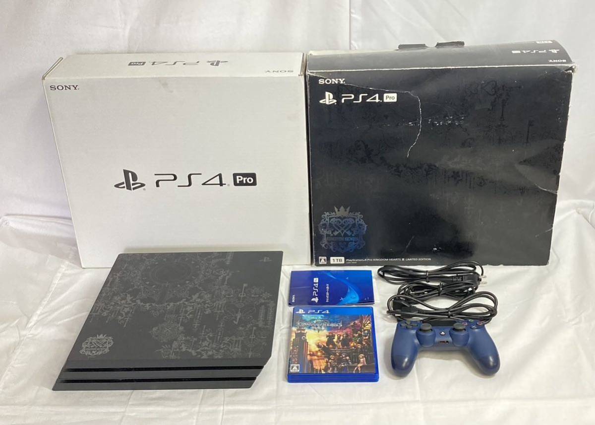 中古品 SONY ソニー PS4 Pro本体 1TB キングダムハーツ3 リミテッド 