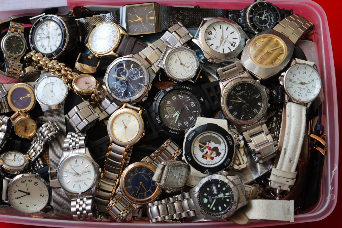 ジャンク時計等 1円 大量21kg超 おまとめ OMEGA RADO TAG HEUER TISSOT 