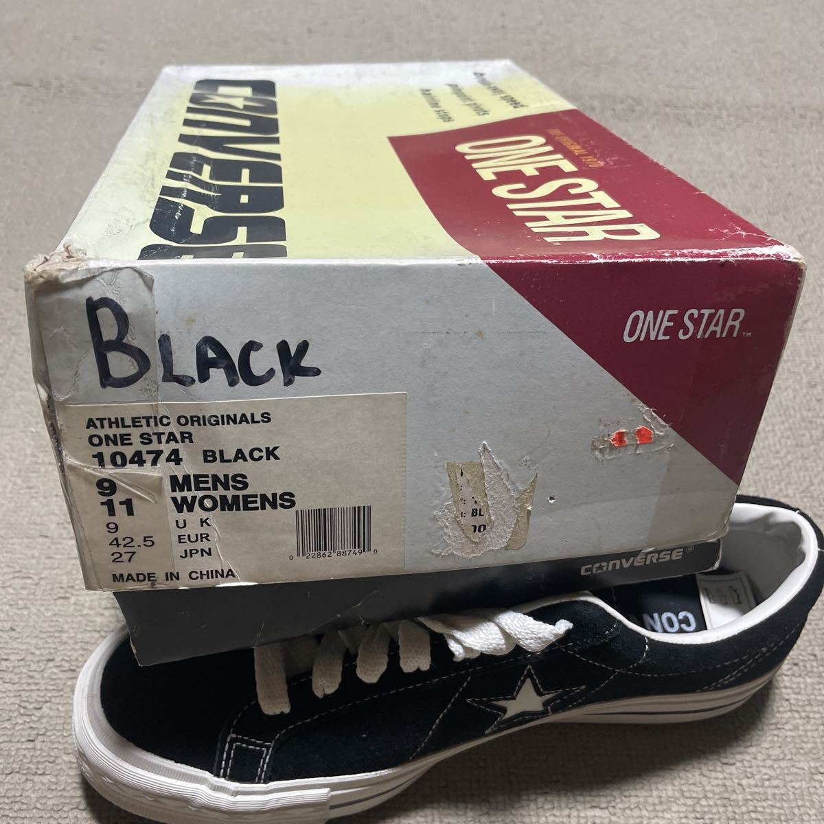 デッド 箱付き 90s Converse One star suede コンバース ワンスター 