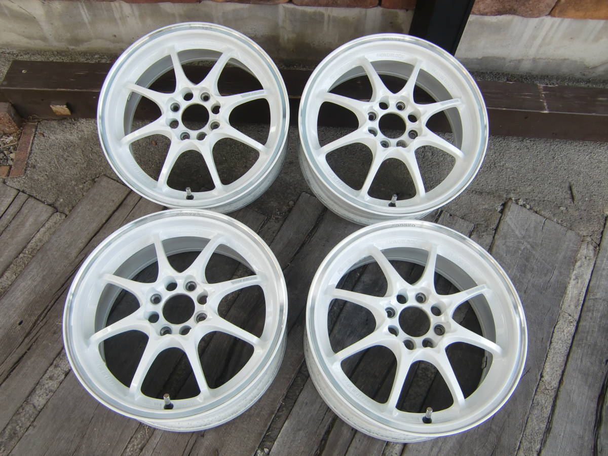 レイズ CE28 CR スカラシップ 白 6j/15インチ/オフセット+45/pcd100 