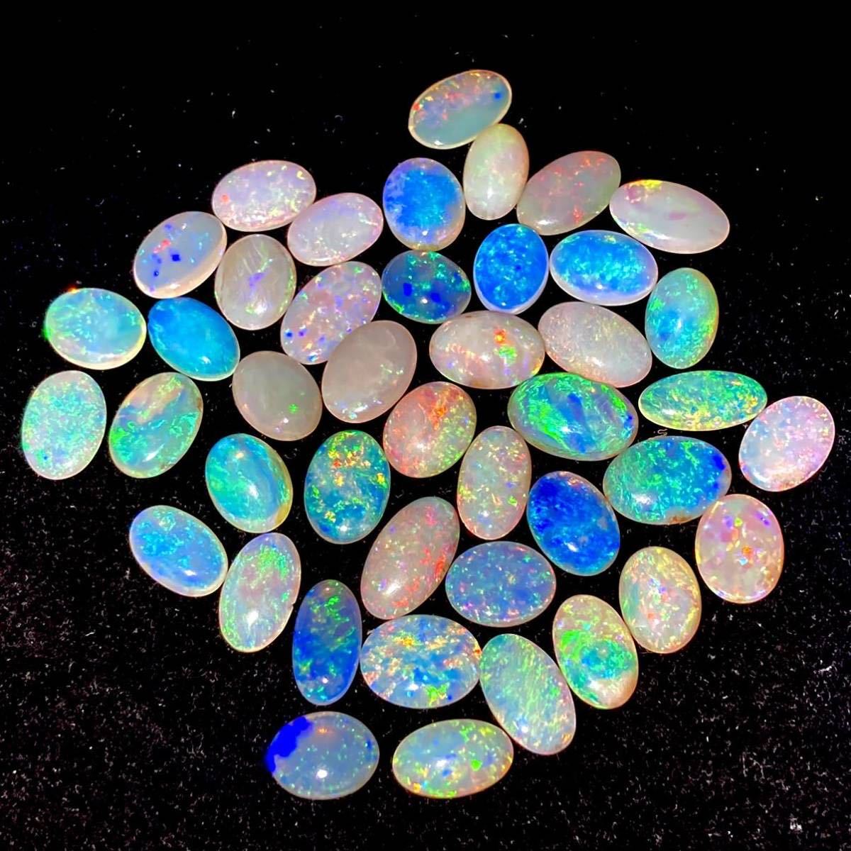 遊色効果抜群!!○天然オパール42点おまとめ○ a 100ct ルース 裸石