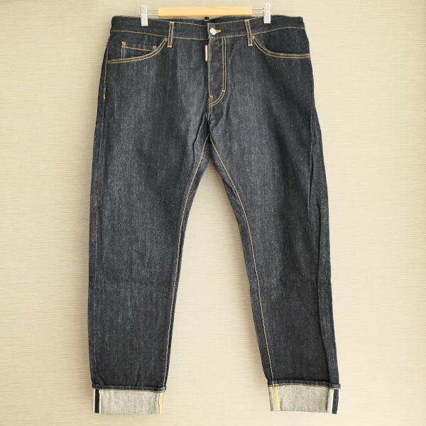 DSQUARED2 デニムパンツ 56 ロールアップ ビッグサイズ Cool guy jean ディースクエアード ブルー イタリア製 質屋 神戸つじの