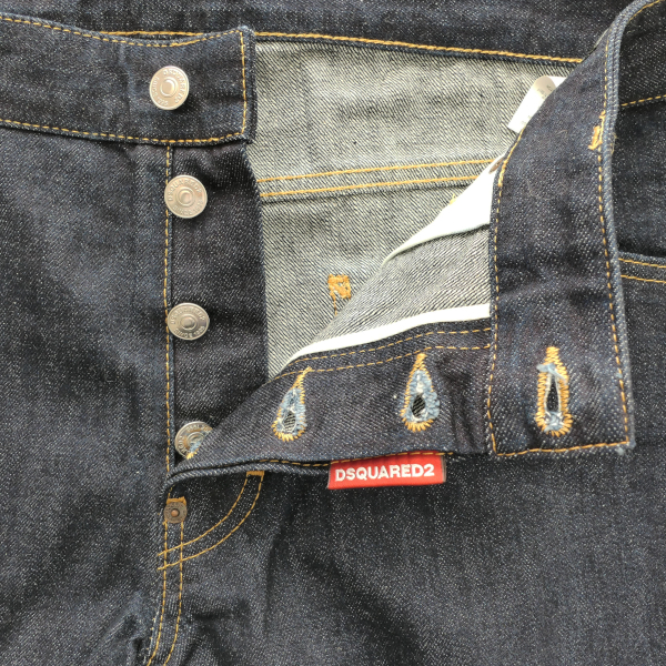 DSQUARED2 デニムパンツ 56 ロールアップ ビッグサイズ Cool guy jean ディースクエアード ブルー イタリア製 質屋 神戸つじの
