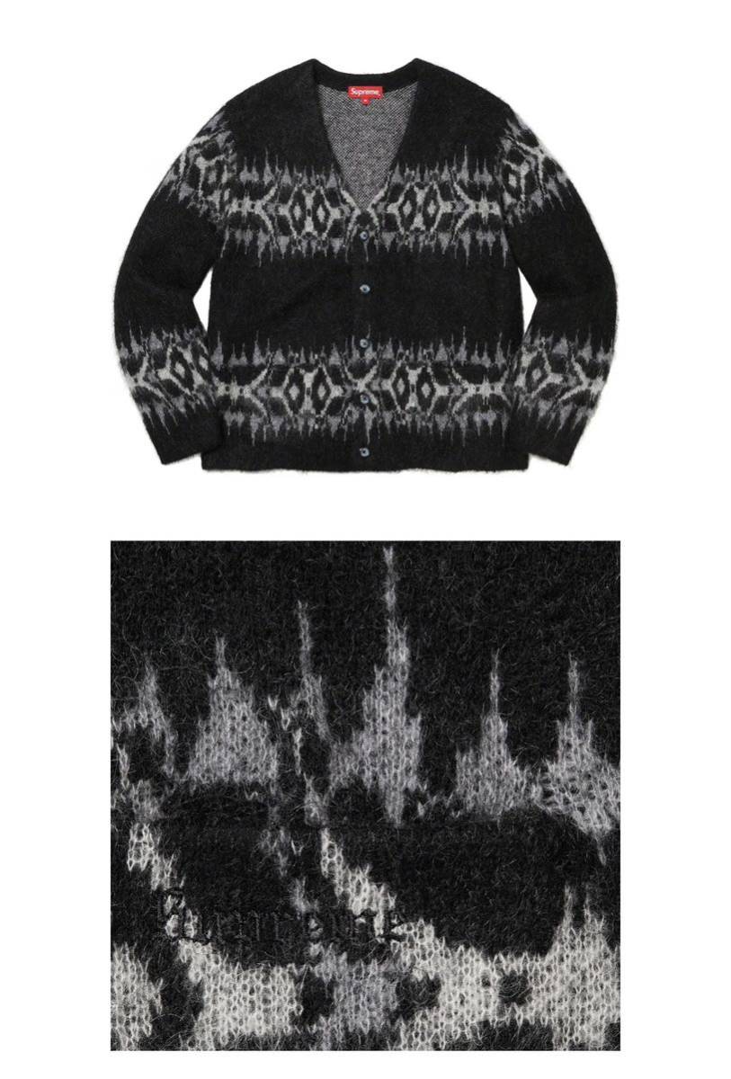 Supreme mohair abstract stripe cardigan 完売 Lサイズ モヘア