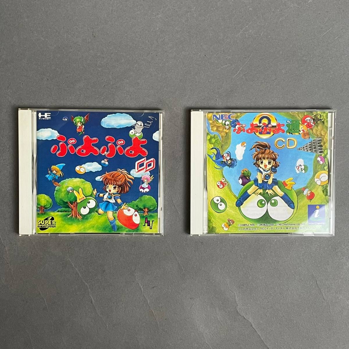 YN109 PCエンジン ソフト ぷよぷよCD ぷよぷよCD通 2点 まとめて 