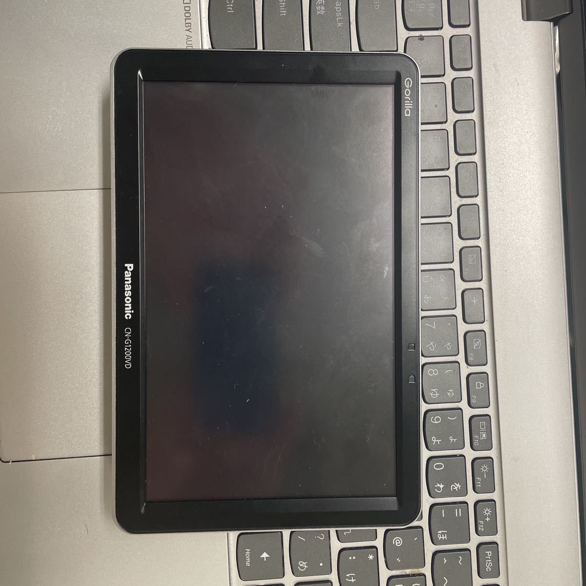 パナソニック　ゴリラ　CN-G1200VD　動作品 CN-G1200VD Panasonic ゴリラ S&frasl;NO:519071J14 PANASONIC SSDポータブルカー