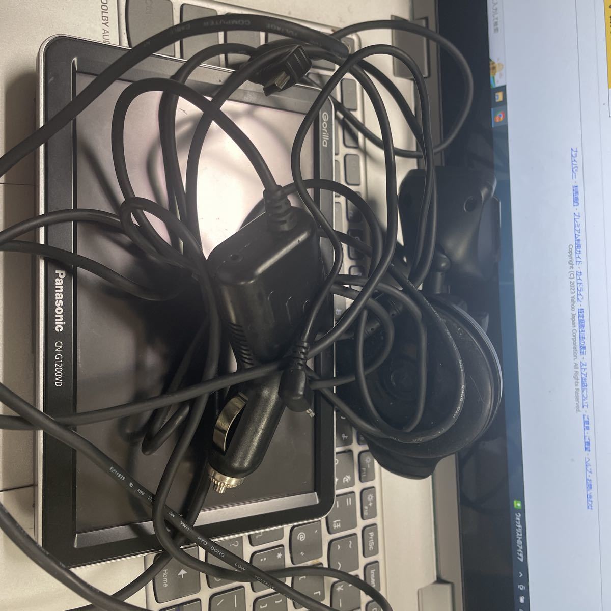 パナソニック　ゴリラ　CN-G1200VD　動作品 CN-G1200VD Panasonic ゴリラ S&frasl;NO:519071J14 PANASONIC SSDポータブルカー