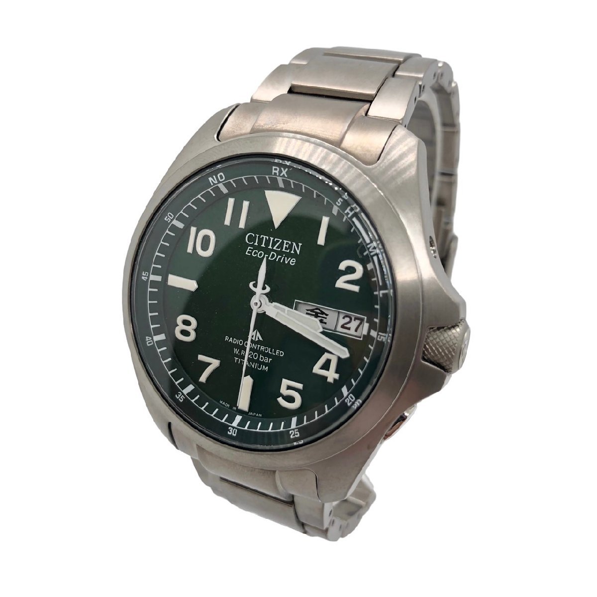 CITIZEN シチズン メンズ腕時計 エコドライブ H410-S074398 電波 